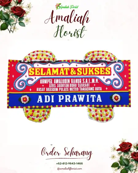Papan Bunga Ucapan Selamat Najaten